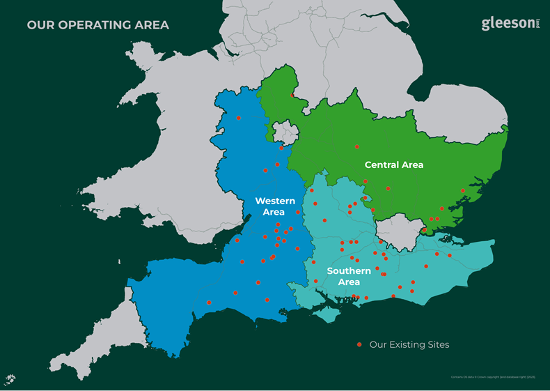 Gleeson Land New Regional Split Map